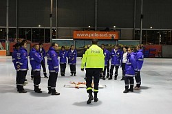 Formation continue patinoire - prise en charge d'une victime sur glace