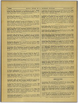 Extrait du journal officiel actant la création des Sauveteurs Secouristes Grenoblois en 1959