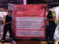 Secourisme Grenoble, forum des associations, poste de secours, stand, initiation massage cardiaque, gestes qui sauvent