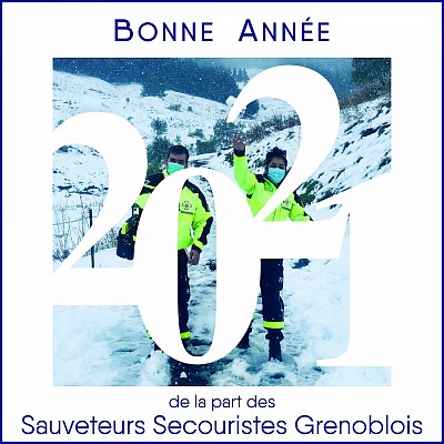 Bonne année 2021 Sauveteurs Secouristes Grenoblois SSG FFSS 38 PSC1 PSE1 PSE2 DPS